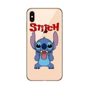 funda iphone stitch sacando la lengua divertida