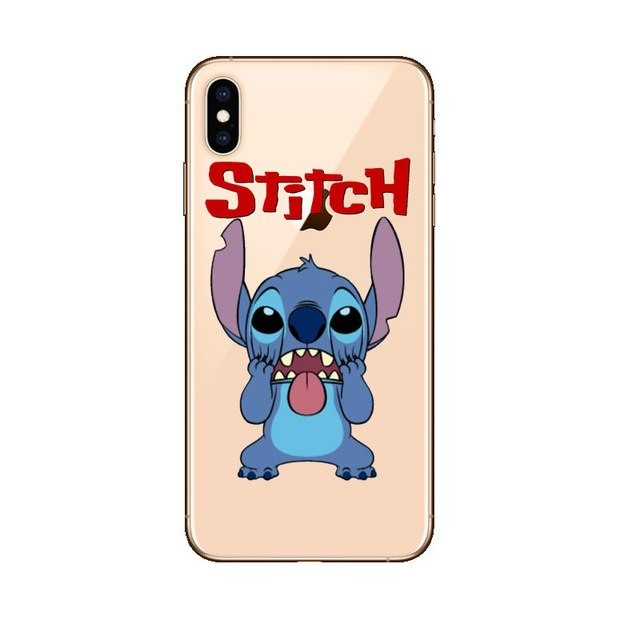 funda iphone stitch sacando la lengua divertida