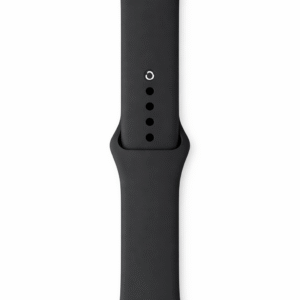 correa Apple Watch silicona negra 42-44mm recambio cómodo y resistente