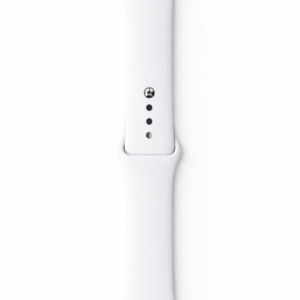 correa Apple Watch silicona 42-44mm recambio cómodo y resistente blanca