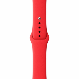 correa Apple Watch silicona 42-44mm recambio cómodo y resistente rojo intenso