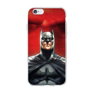 funda de iPhone Batman con fondo rojo