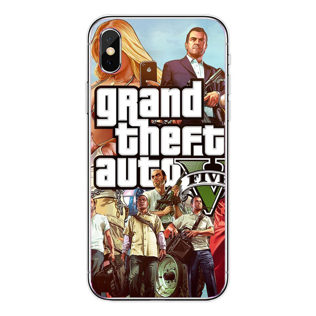 funda iPhone GTA V Los Santos personajes y coches fundas iPhone baratas