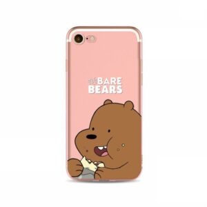 funda iPhone Grizzly We Bare Bears comiendo