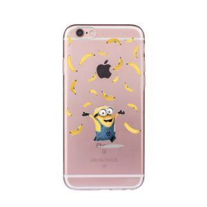 funda iPhone Minion tirando bananas divertido fundas iPhone baratas