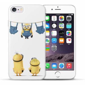 funda iPhone Minions traviesos ropa colgada