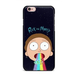 funda iPhone Morty arcoíris espacio