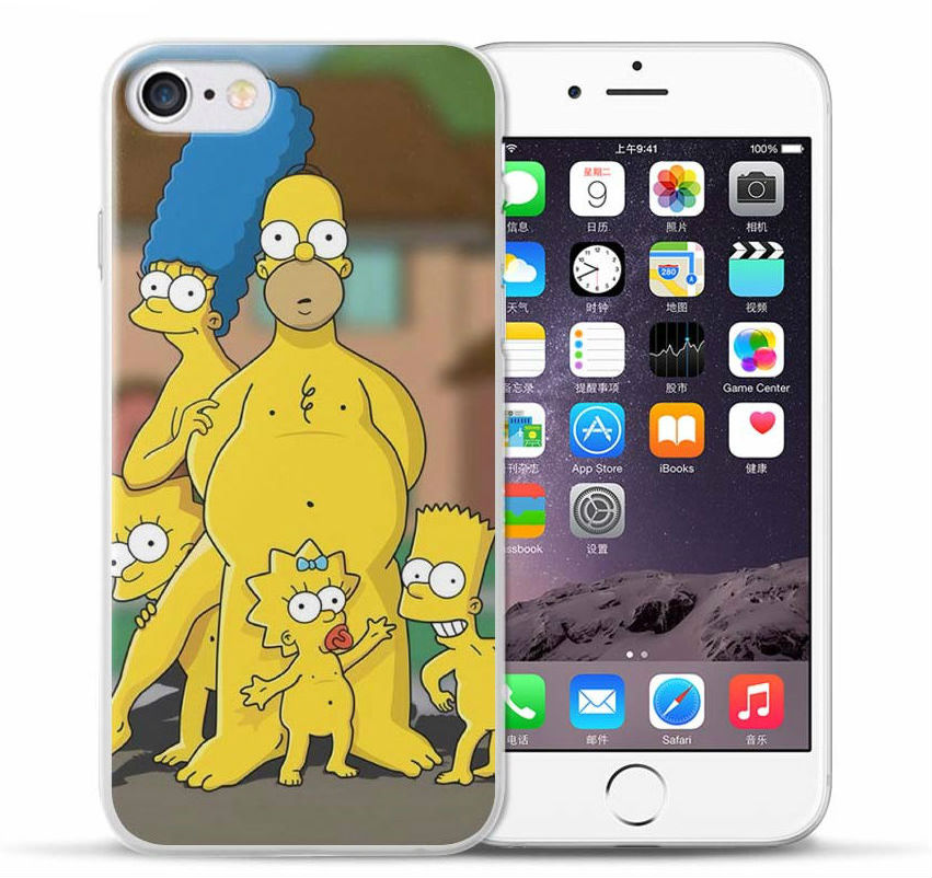 funda iPhone Los Simpson versión Adán y Eva