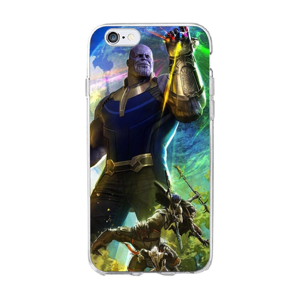 Funda iPhone Thanos guantelete infinito acción diseño Marvel