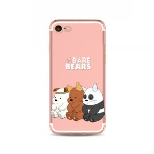 funda iPhone tres osos We Bare Bears sentados
