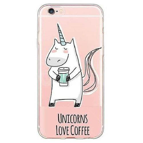 Funda iPhone – Unicornio Love Coffee
