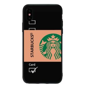 Funda iPhone Etiqueta Starbucks Negra