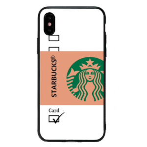 Funda iPhone Etiqueta Starbucks Blanca